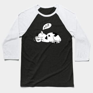 Sleepy Cat in The Morning Baseball T-Shirt